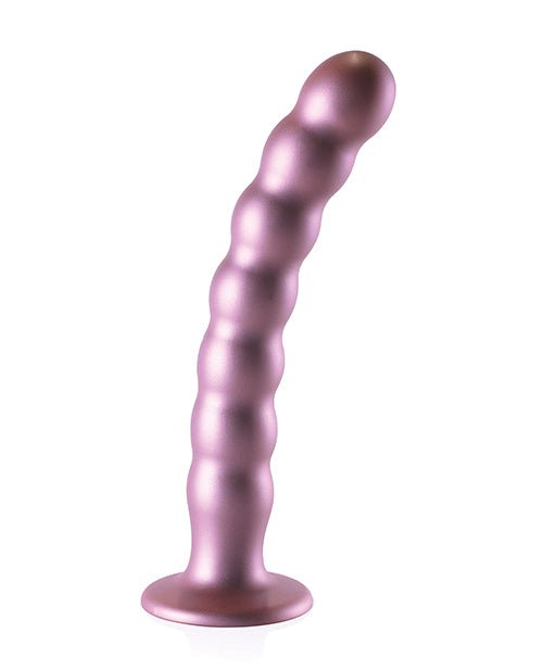 Shots Ouch 8" Beaded G - Spot Dildo - Rose Gold | Shop Lowest Prices at fonlove.shop