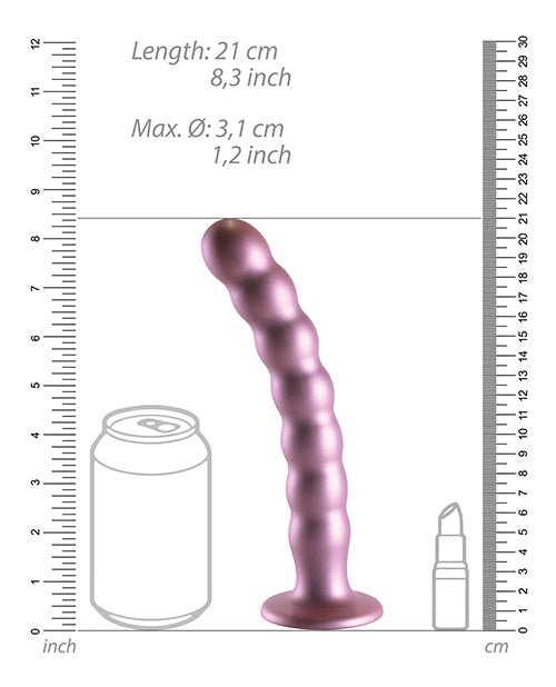 Shots Ouch 8" Beaded G - Spot Dildo - Rose Gold | Shop Lowest Prices at fonlove.shop