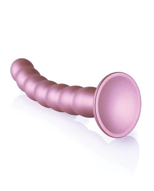 Shots Ouch 8" Beaded G - Spot Dildo - Rose Gold | Shop Lowest Prices at fonlove.shop