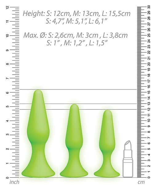 Shots Ouch Butt Plug Set - Glow in the Dark | Shop Lowest Prices at fonlove.shop