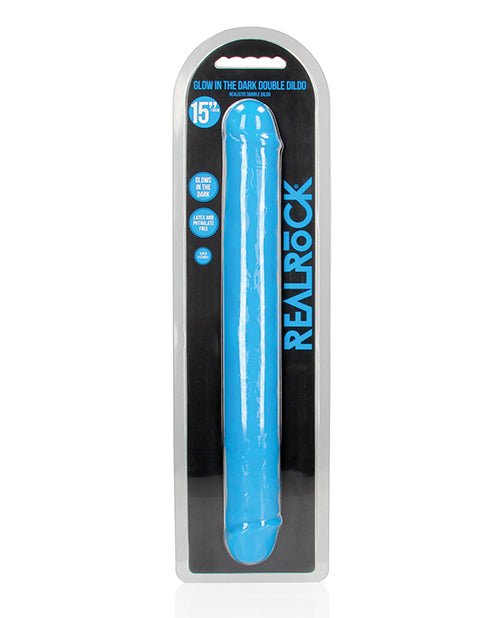 Shots Realrock 15" Double Dong Glow In The Dark | Shop Lowest Prices at fonlove.shop
