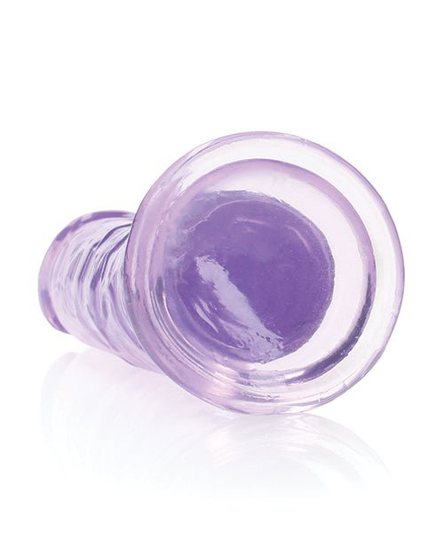 Shots RealRock Crystal Clear 8" Straight Dildo w/Suction Cup - Purple | Shop Lowest Prices at fonlove.shop