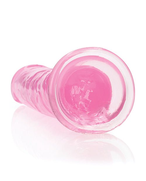 Shots RealRock Crystal Clear 9" Straight Dildo w/Suction Cup - Pink | Shop Lowest Prices at fonlove.shop