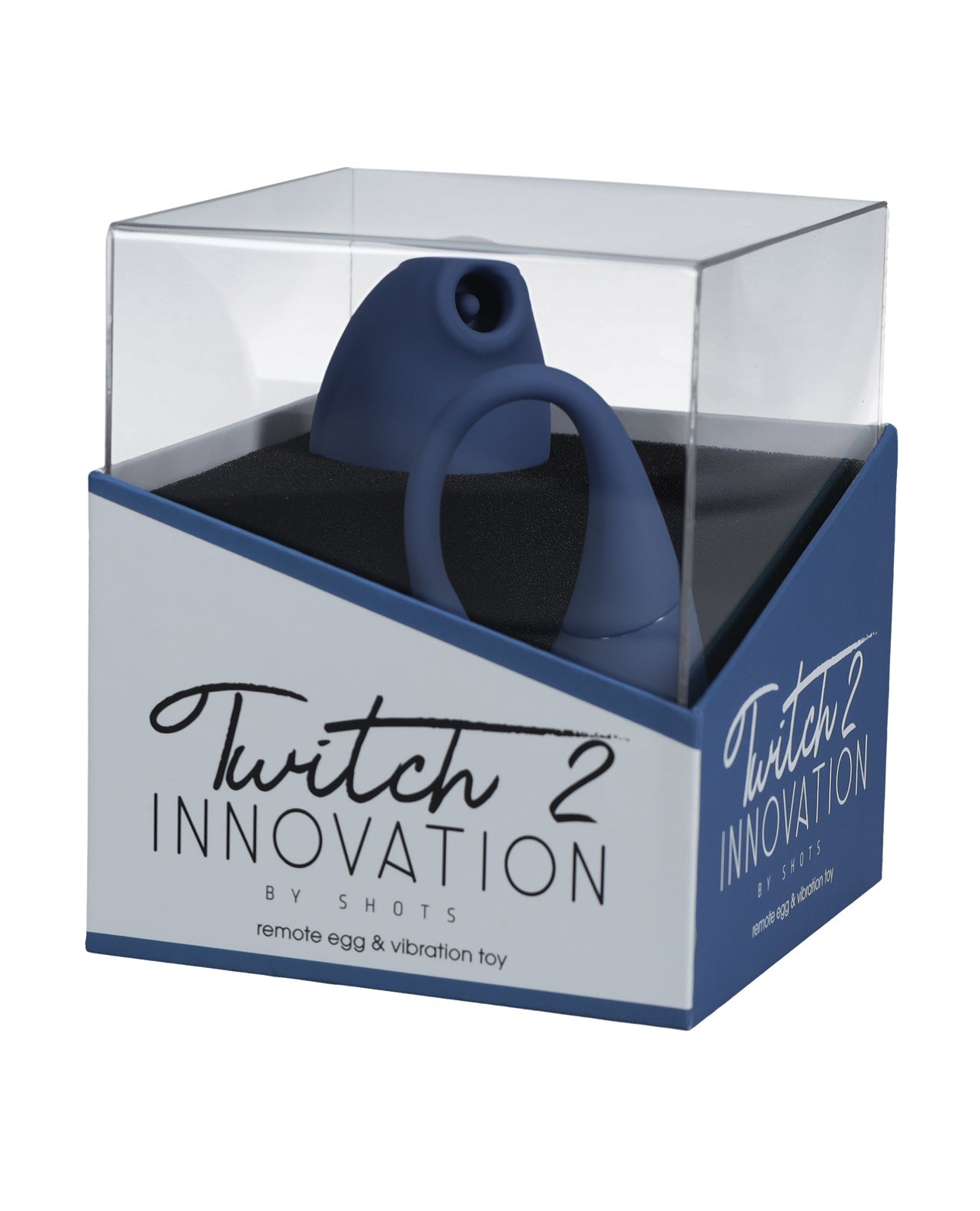 Shots Twitch 2 Vibrator w/Remote Control Vibrating Egg - Blue Grey | Shop Lowest Prices at fonlove.shop