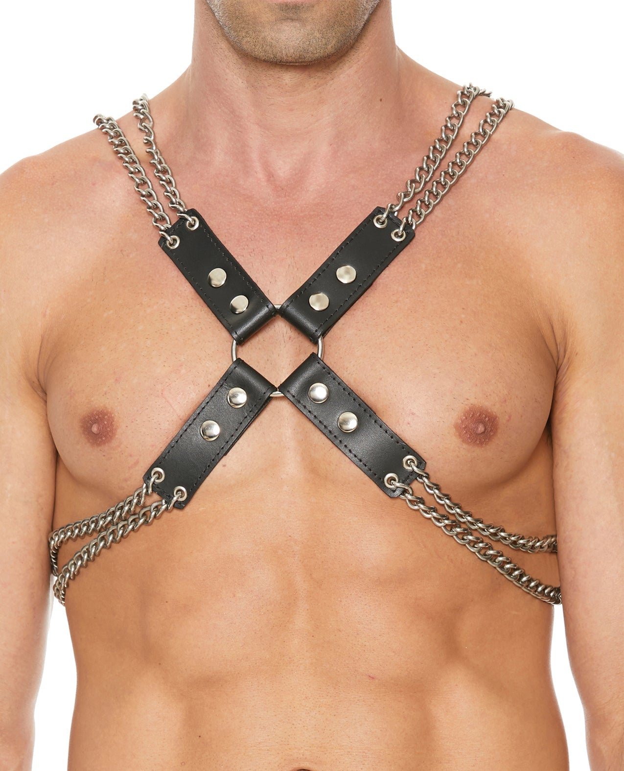 Shots Uomo Chain & Chain Harness - Black | Shop Lowest Prices at fonlove.shop