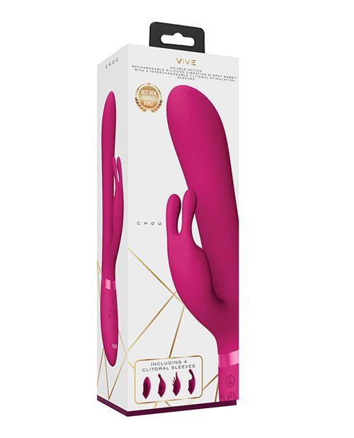 Shots Vive Chou G - Spot Rabbit w/Interchangeable Clitoral Attachments - Pink | Shop Lowest Prices at fonlove.shop