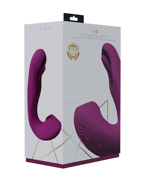 Shots Vive Yuna Dual Action Airwave Vibrator & G - Spot Stimulator - Pink | Shop Lowest Prices at fonlove.shop