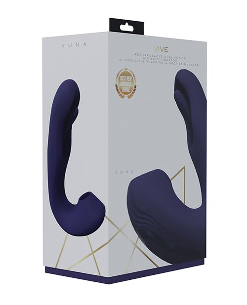 Shots Vive Yuna Dual Action Airwave Vibrator & G - Spot Stimulator - Purple | Shop Lowest Prices at fonlove.shop