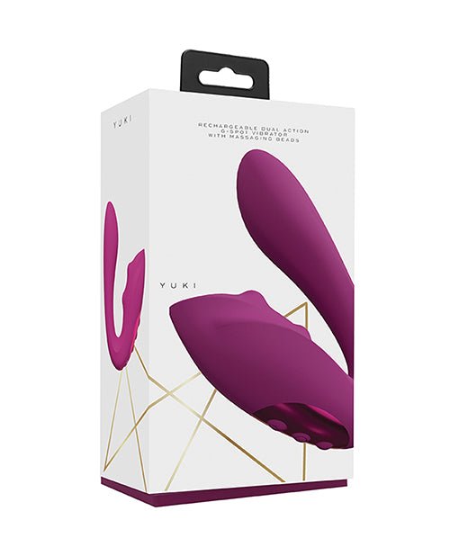 Shots Yuki Dual Action G - Spot Vibrator w/Massaging Beads - Pink | Shop Lowest Prices at fonlove.shop