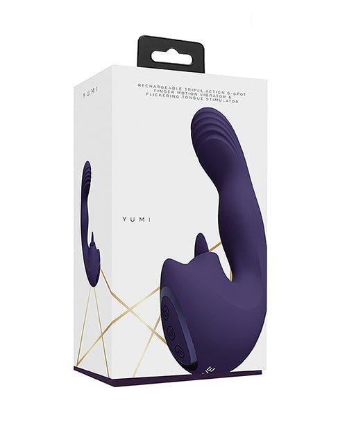 Shots Yumi Triple Action G - Spot Vibrator & Stimulator - Purple | Shop Lowest Prices at fonlove.shop
