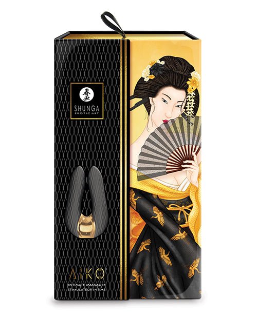 Shunga Aiko Intimate Massager - Black | Shop Lowest Prices at fonlove.shop