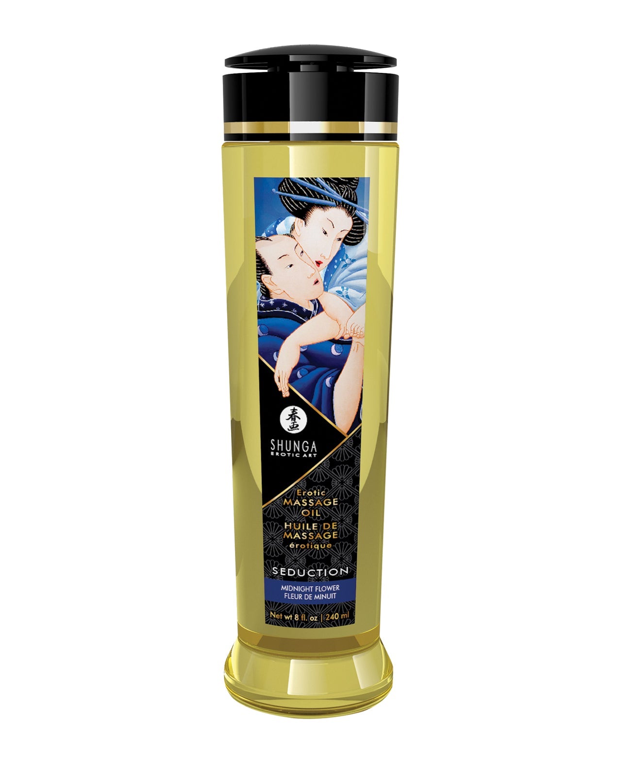 Shunga Massage Oil - 8 oz Midnight Flower | Shop Lowest Prices at fonlove.shop