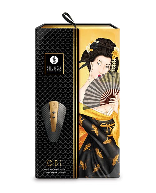 Shunga Obi Intimate Massager - Black | Shop Lowest Prices at fonlove.shop