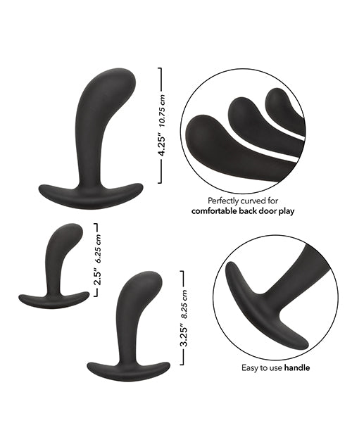 Silicone Anal Training Prostate Kit - Black | Shop Lowest Prices at fonlove.shop