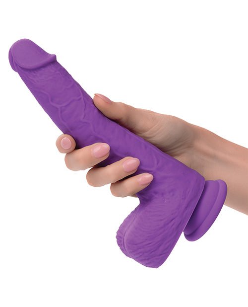 Silicone Studs Rechargeable Gyrating & Thrusting Vibrator - Purple | Shop Lowest Prices at fonlove.shop