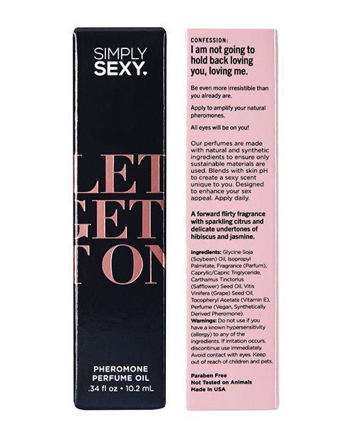 Simply Sexy Pheromone Perfume Oil Roll On - .34 oz Let's Get It On | Shop Lowest Prices at fonlove.shop