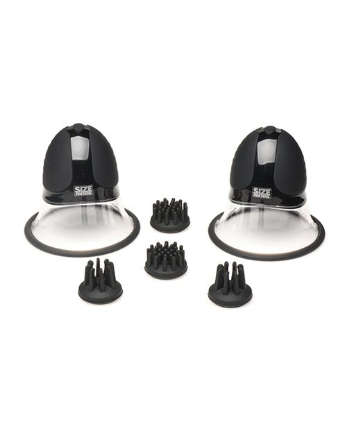 Size Matters 10X Rotating Silicone Nipple Suckers w/ 4 Attachments - Black | Shop Lowest Prices at fonlove.shop