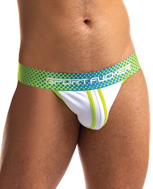 Sport Fucker Jersey Jock - XL Green/White | Shop Lowest Prices at fonlove.shop