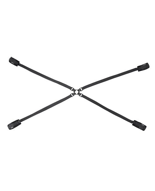Sportsheets Velvet Noir Adjustable Hog Tie & Cuff Set - Black | Shop Lowest Prices at fonlove.shop