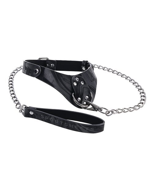 Sportsheets Velvet Noir Collar & Leash - Black | Shop Lowest Prices at fonlove.shop