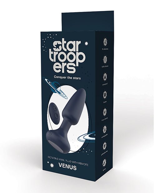 Star Troopers Venus Rotating Anal Plug w/Remote - Black | Shop Lowest Prices at fonlove.shop