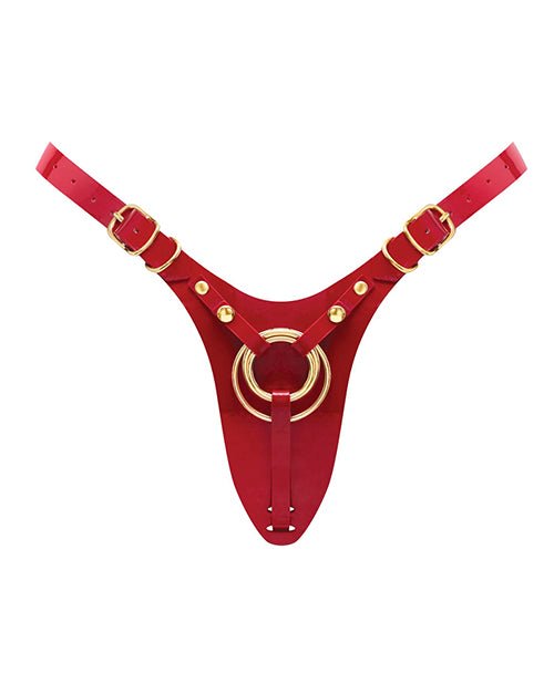 Strap - on - Me Leatherette Harness Fabulous - One Size Red Glossy | Shop Lowest Prices at fonlove.shop