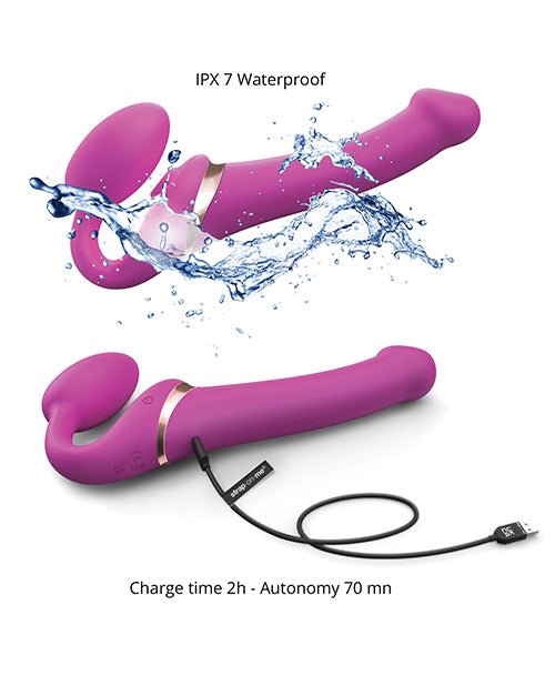 Strap On Me Multi Orgasm Bendable Strapless Strap On Large - Fuchsia | Shop Lowest Prices at fonlove.shop