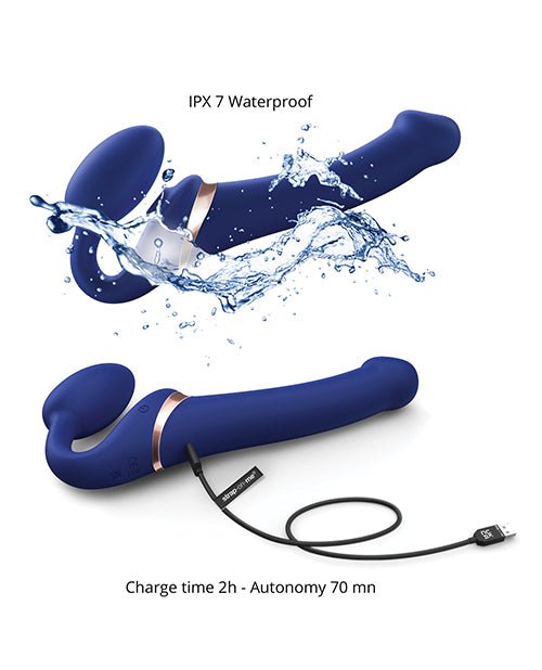 Strap On Me Multi Orgasm Bendable Strapless Strap On Large - Night Blue | Shop Lowest Prices at fonlove.shop