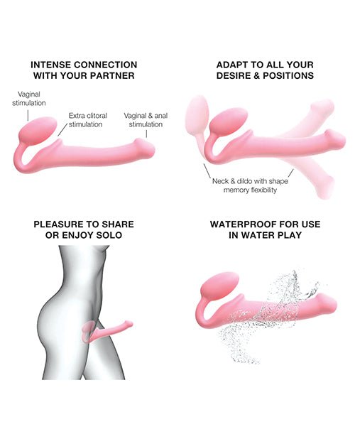 Strap - on - Me Semi - Realistic Bendable Strap - on - Pink | Shop Lowest Prices at fonlove.shop