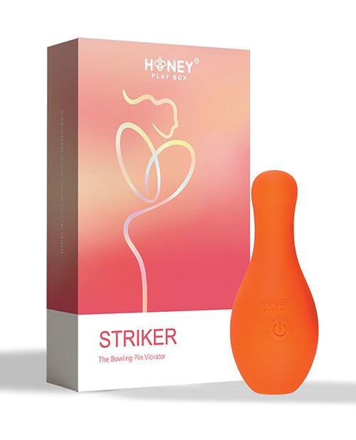 Striker the Bowling Pin Vibrator - Orange | Shop Lowest Prices at fonlove.shop
