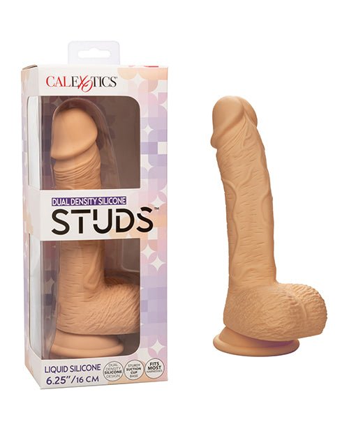 Studs Dual Density Silicone 6.25" Dildo - Ivory | Shop Lowest Prices at fonlove.shop