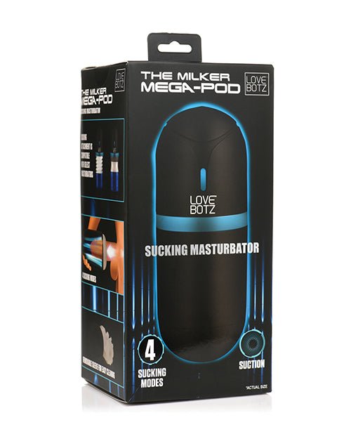 The Milker Mega - Pod Sucking Masturbator - Black/Clear | Shop Lowest Prices at fonlove.shop
