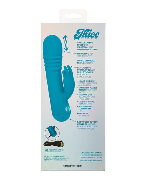 Thicc Chubby Thrusting Tickler - Aqua | Shop Lowest Prices at fonlove.shop
