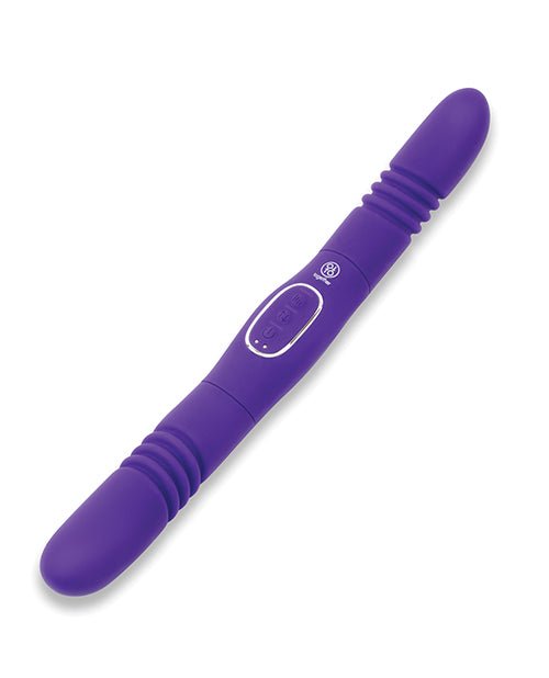 Together Double Delight Double - Ended Vibrating & Thrusting Vibrator - Purple | Shop Lowest Prices at fonlove.shop
