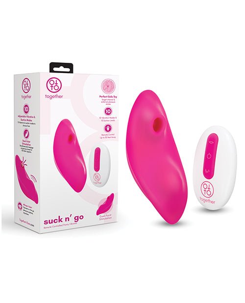 Together Suck N' Go Remote Controlled Panty Vibrator - Pink | Shop Lowest Prices at fonlove.shop