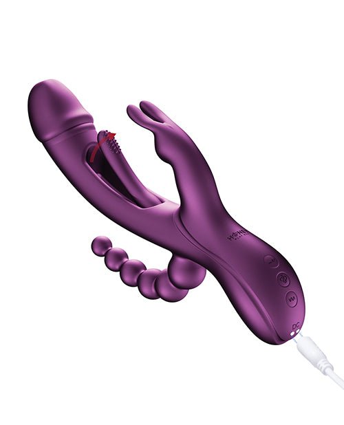 Trilux Kinky Finger Rabbit Vibrator With Anal Beads | Shop Lowest Prices at fonlove.shop