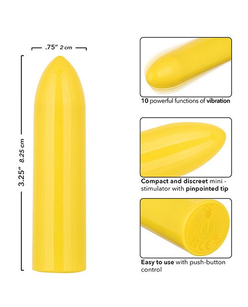 Turbo Buzz Classic Bullet Stimulator - Yellow | Shop Lowest Prices at fonlove.shop
