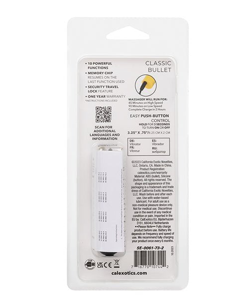 Turbo Buzz Classic Bullet Stimulator - Yellow | Shop Lowest Prices at fonlove.shop