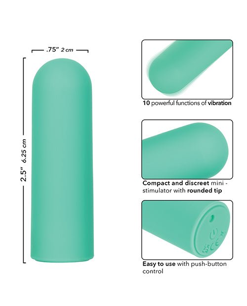 Turbo Buzz Rounded Mini Bullet Stimulator - Green | Shop Lowest Prices at fonlove.shop