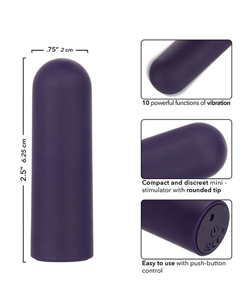 Turbo Buzz Rounded Mini Bullet Stimulator - Purple | Shop Lowest Prices at fonlove.shop
