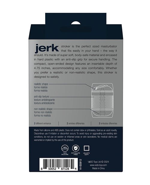 VeDO Jerk Masturbation Sleeve - Black/Clear | Shop Lowest Prices at fonlove.shop