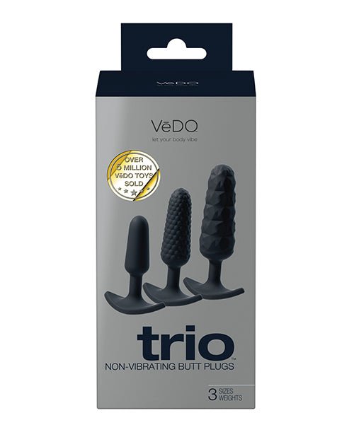 VeDO Trio Anal Plug Set - Black | Shop Lowest Prices at fonlove.shop