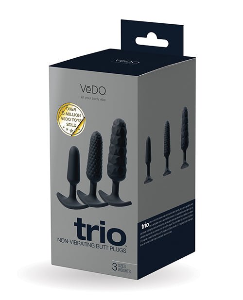 VeDO Trio Anal Plug Set - Black | Shop Lowest Prices at fonlove.shop