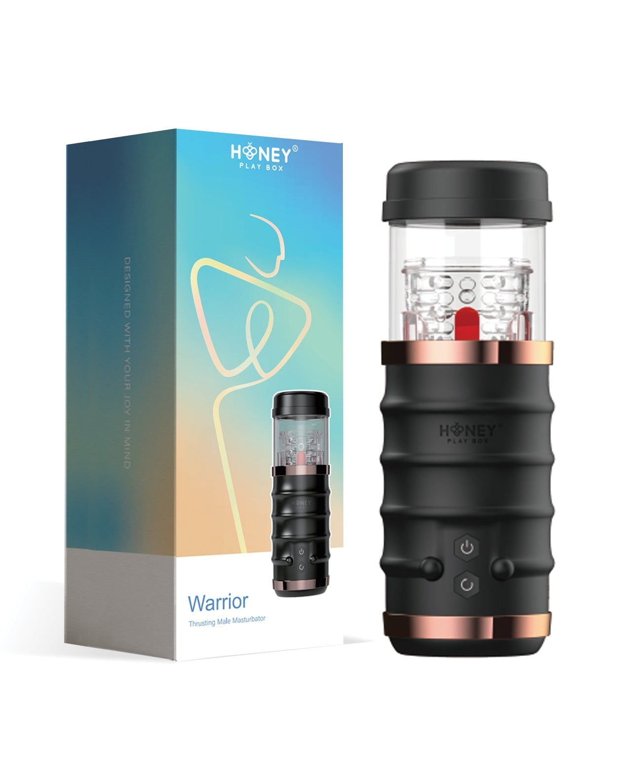 Warrior Auto Thrusting Male Masturbator - Black | Shop Lowest Prices at fonlove.shop