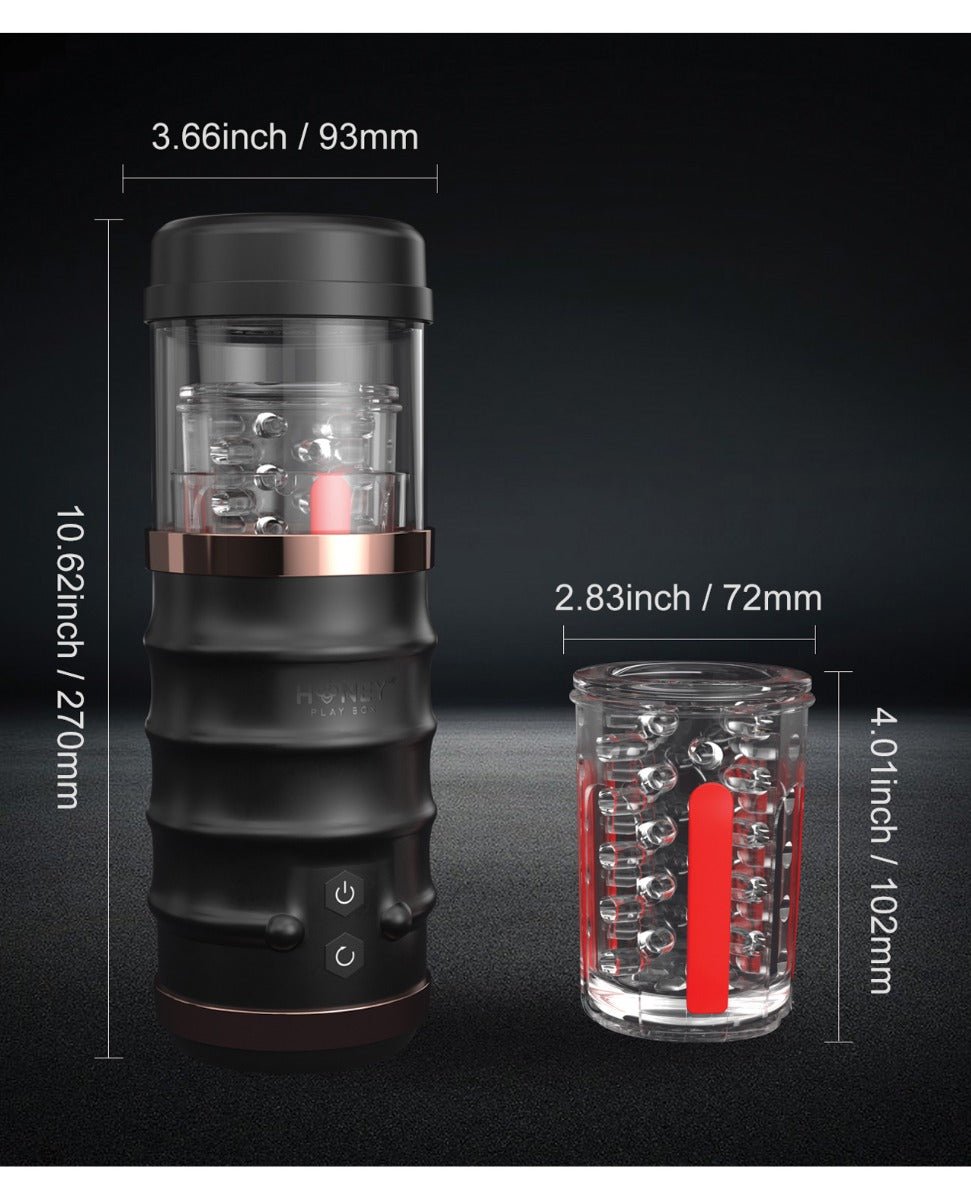 Warrior Auto Thrusting Male Masturbator - Black | Shop Lowest Prices at fonlove.shop