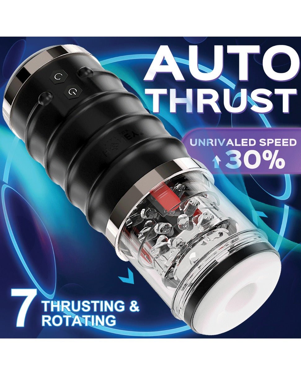 Warrior Auto Thrusting Male Masturbator - Black | Shop Lowest Prices at fonlove.shop