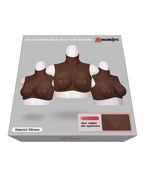 XX - DREAMTOYS Ultra Realistic D Cup Breast Form Medium - Black | Shop Lowest Prices at fonlove.shop