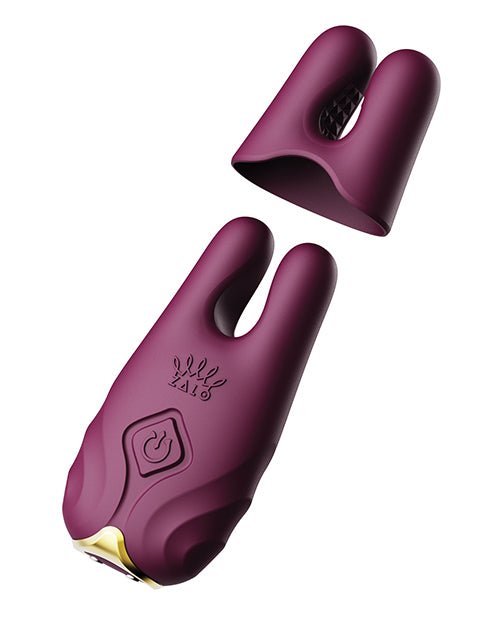Zalo Nave Vibrating Nipple Clamps - Velvet Purple | Shop Lowest Prices at fonlove.shop