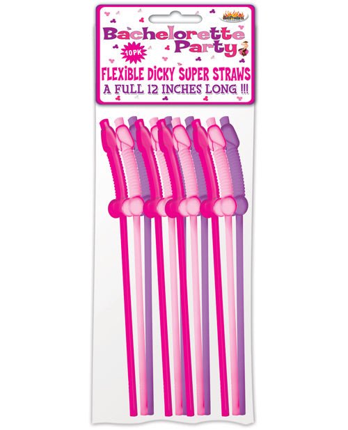 Bachelorette Party Flexy Super Straws 10 - Pack | Shop Lowest Prices at fonlove.shop