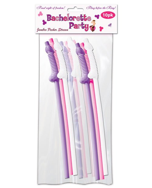Bachelorette Party Pecker Sipping Straws 10 - Pack | Shop Lowest Prices at fonlove.shop